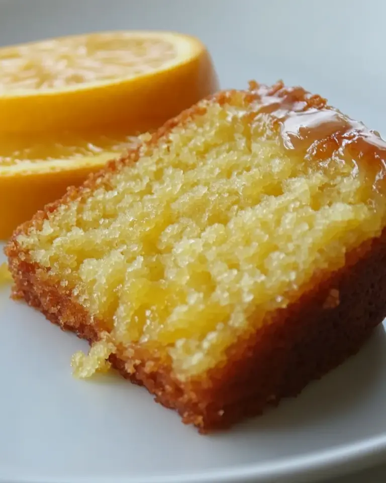 Homemade Zesty Orange Drizzle Cake a classic British treat photo